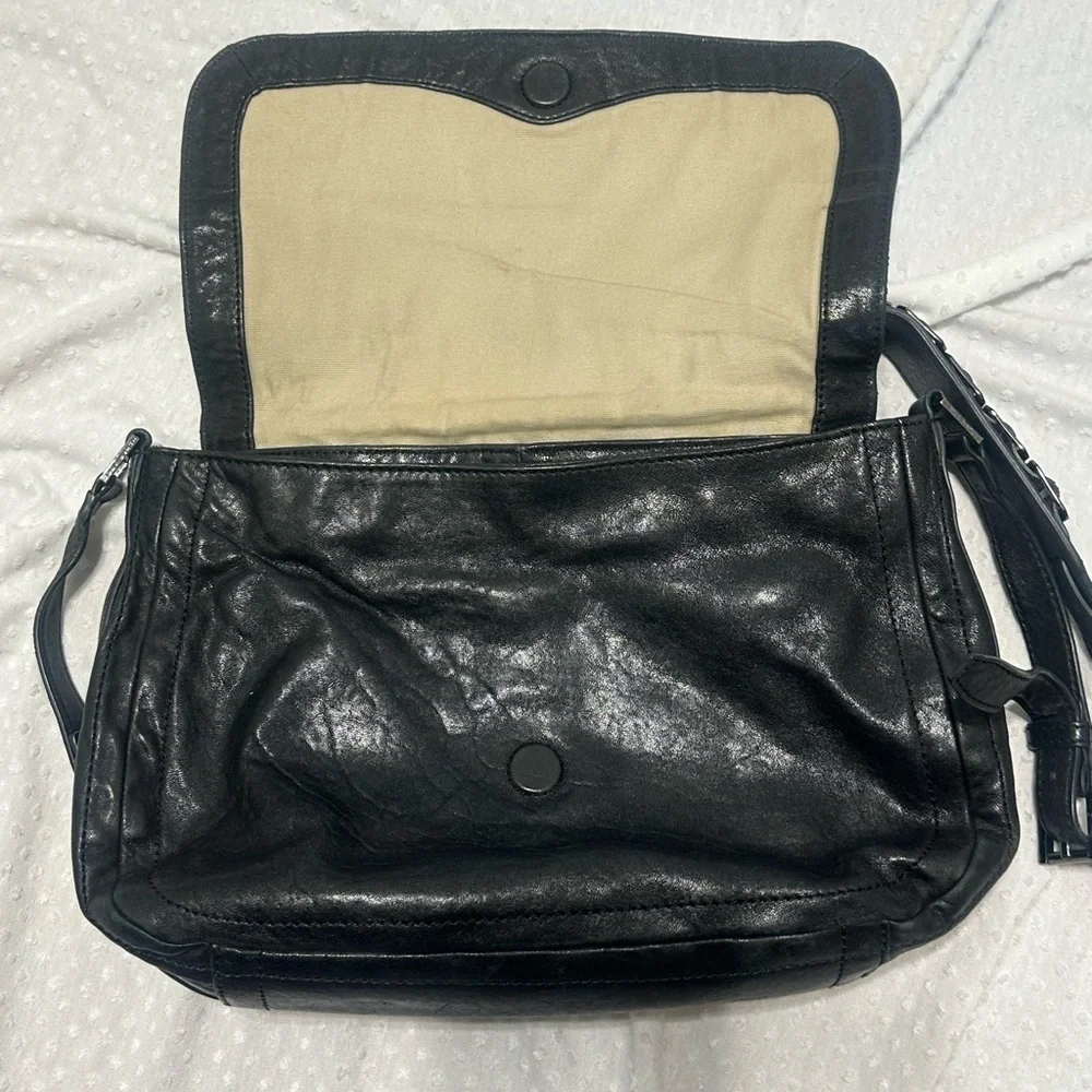 Tory Burch Louisa Shoulder Crossbody Messenger Purse Black